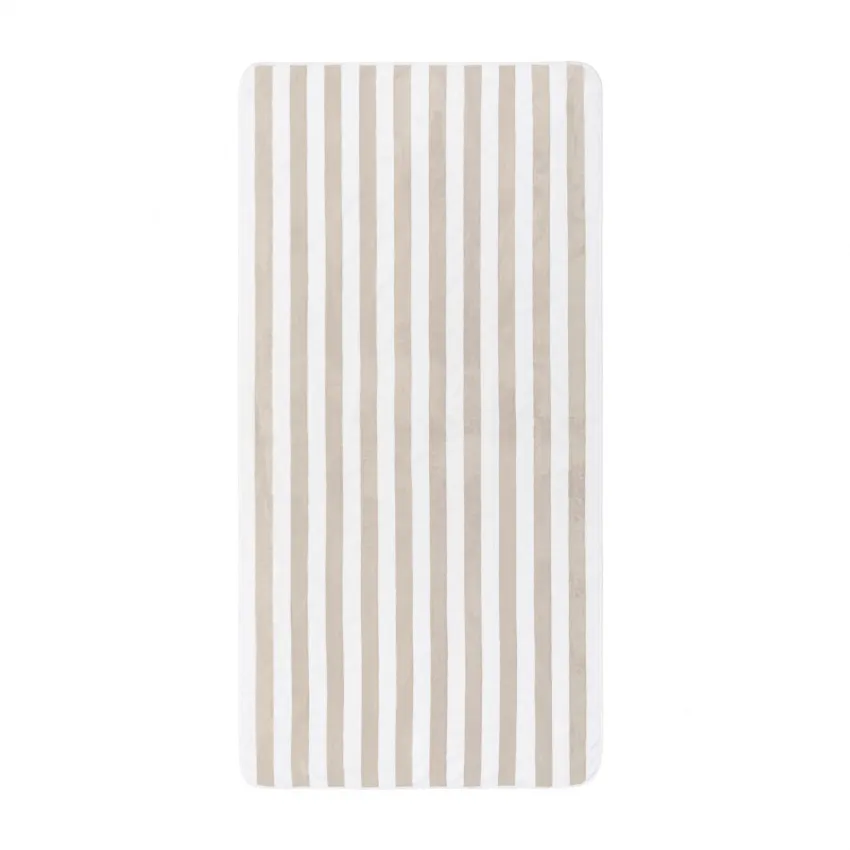Aveiro Beach Towel 38" x 79'' White/Fog