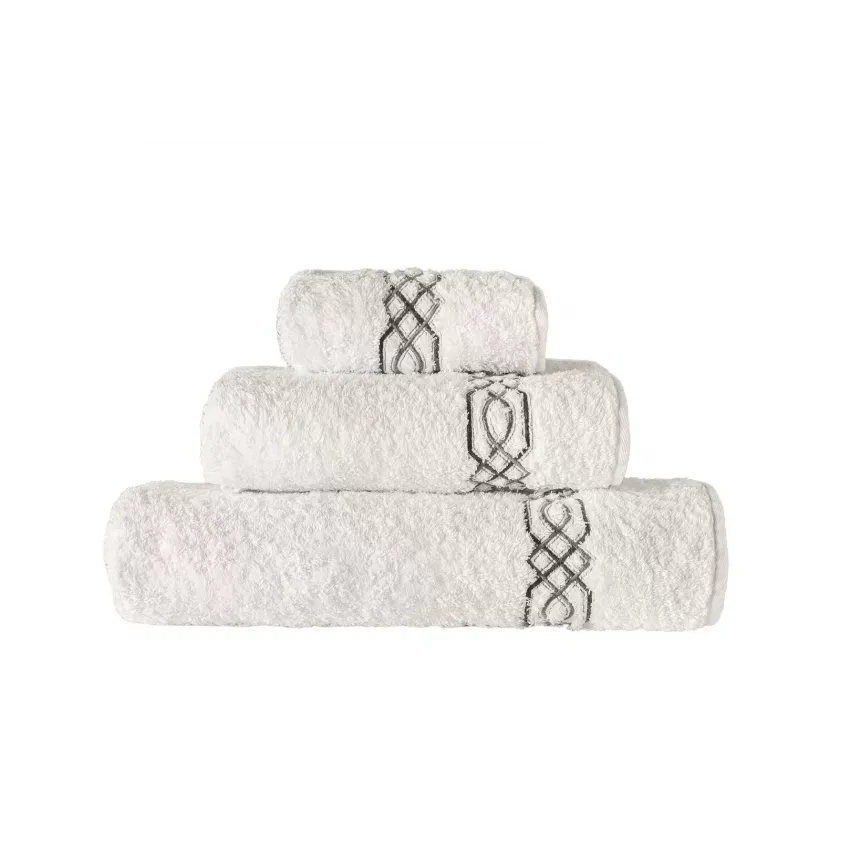 Milano White Bath Towels