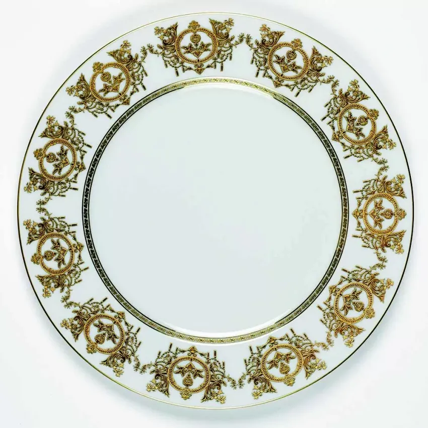 Ritz Imperial White/Gold Rimless Soup Plate 19 Cm 32 Cl (Special Order)