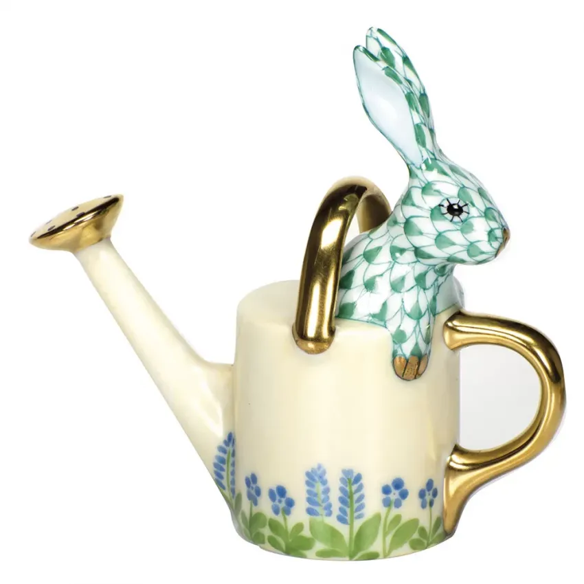Watering Can Bunny Green 3 in L X 3 in H