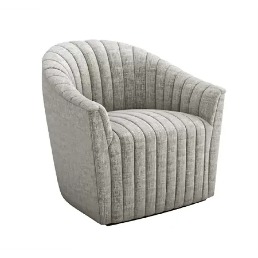 Channel Swivel Chair, Feather