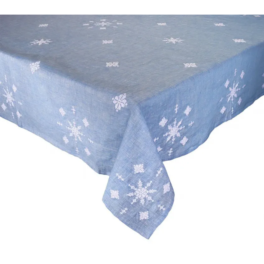 Fez 58" x 110" Tablecloth in Blue & White