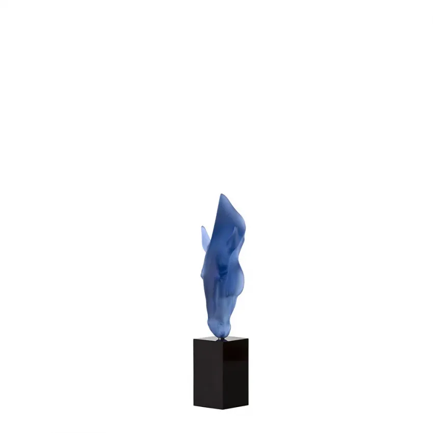Still Water Sculpture By Nic Fiddian Green & Lalique, 2021, Blue Crystal