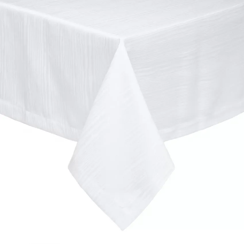 Madison White Tablecloth 66 x 144 in