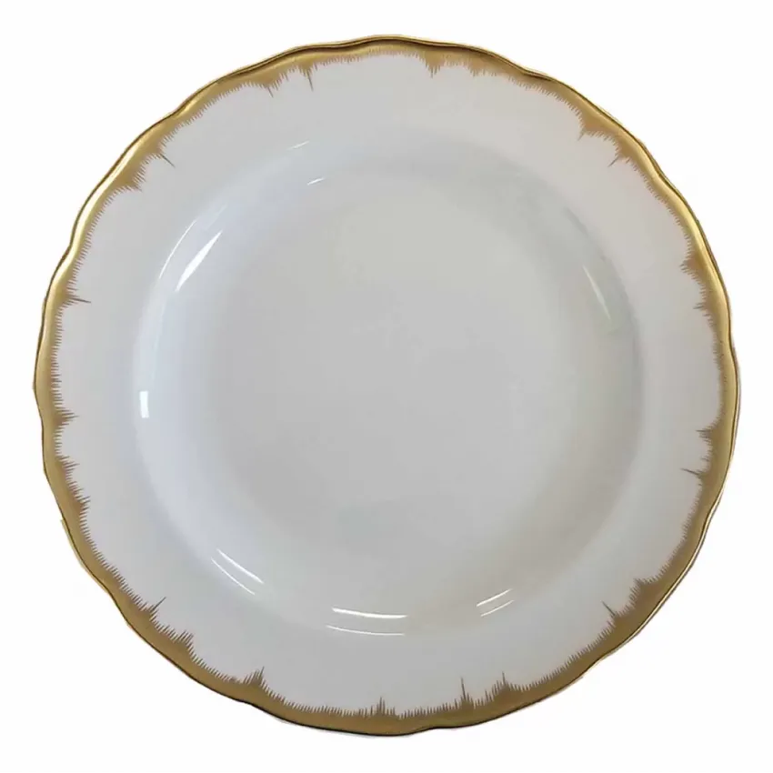 Chelsea Feather Gold Dinner Plate 10"