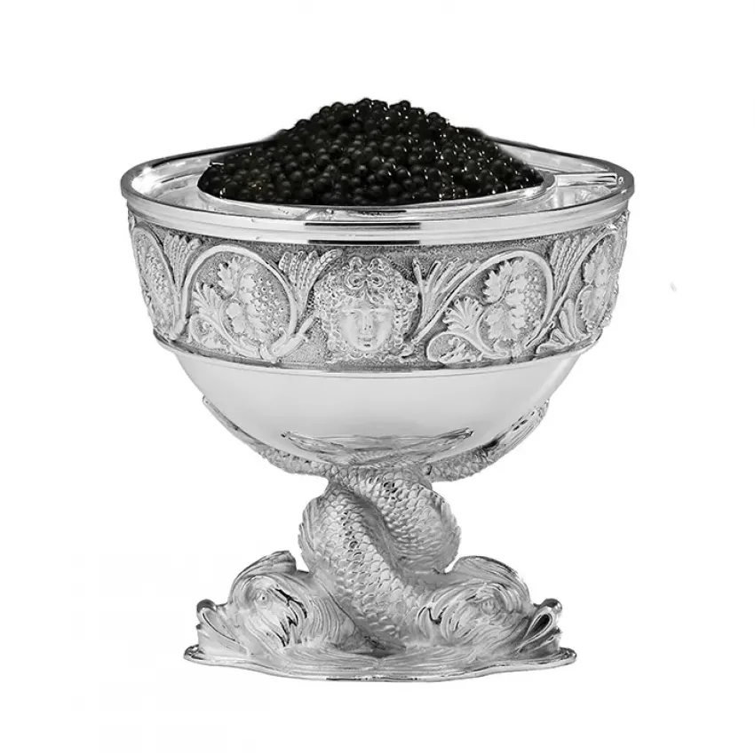 Caviar Cup with Dolphins
