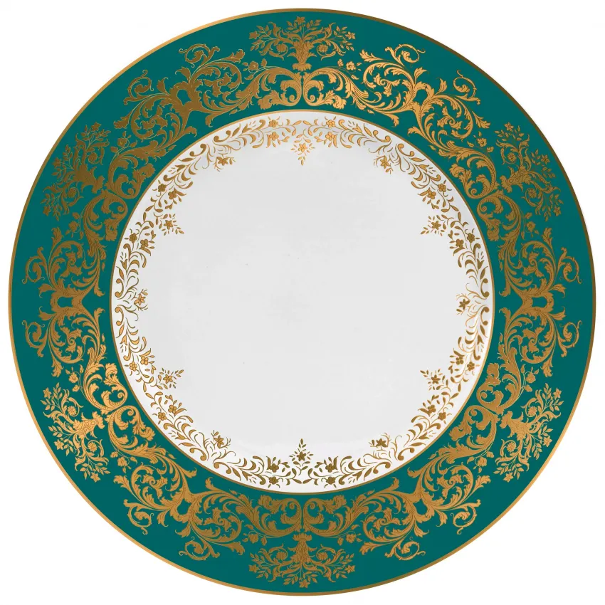 Chelsea Gold Turquoise Charger Rd 12.2"