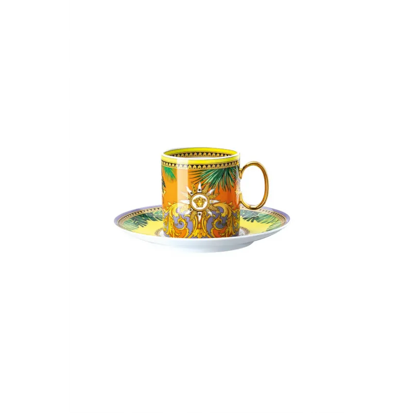 Jungle Animalier Coffee Cup & Saucer 6 in, 6 oz