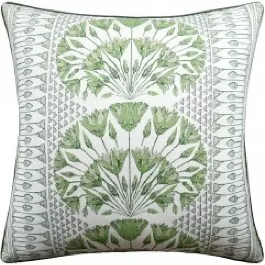 Cairo Green White Pillow