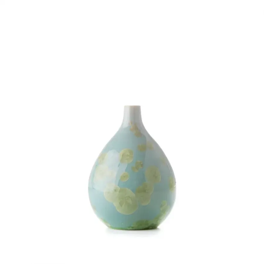 Teardrop Vase, Small – Crystalline Jade