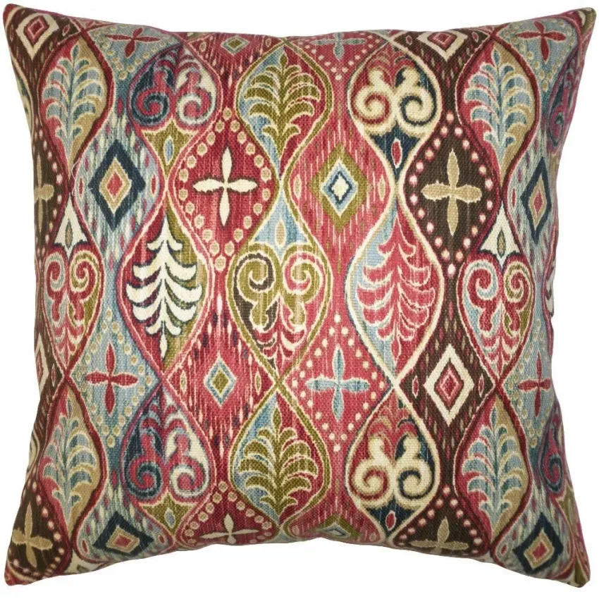 Red Mosaic Pillow