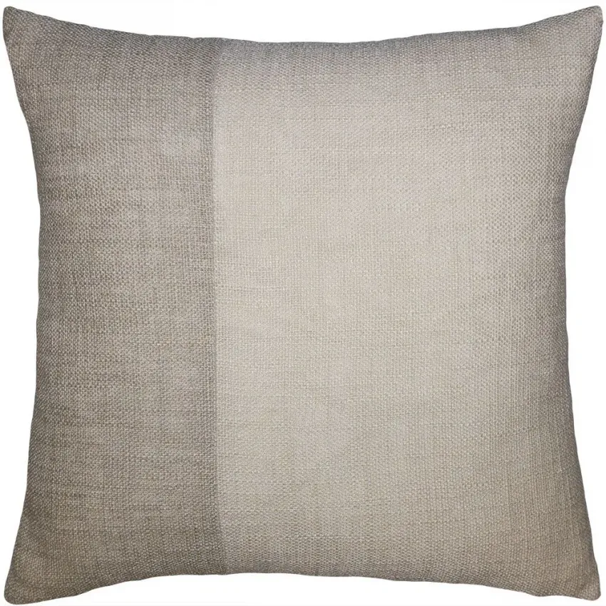 Hopsack Two Tone Ivory Natural Pillow