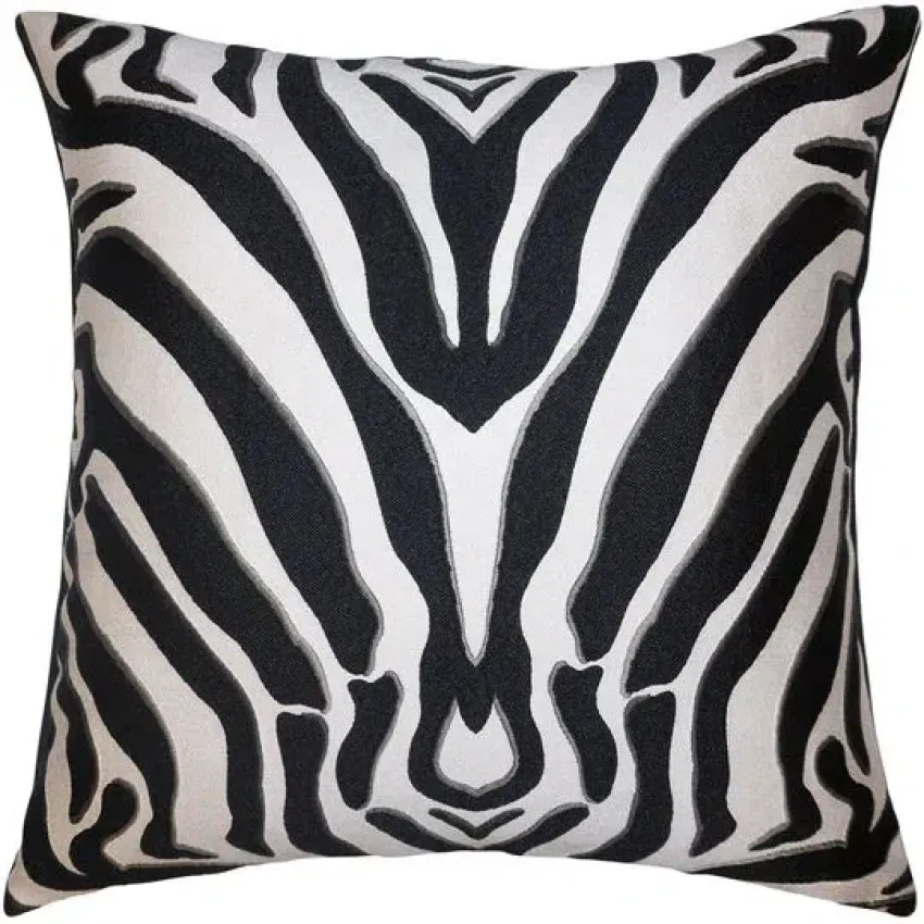 Zebra Noir Pillow
