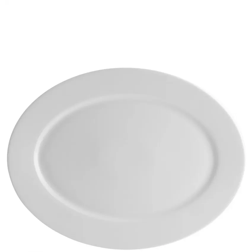 Broadway White Large Oval Platter