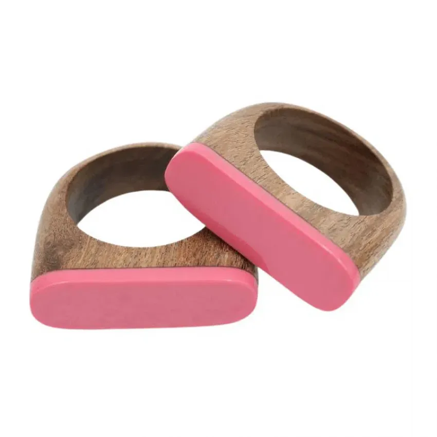 Flow Small Pink Napkin Ring