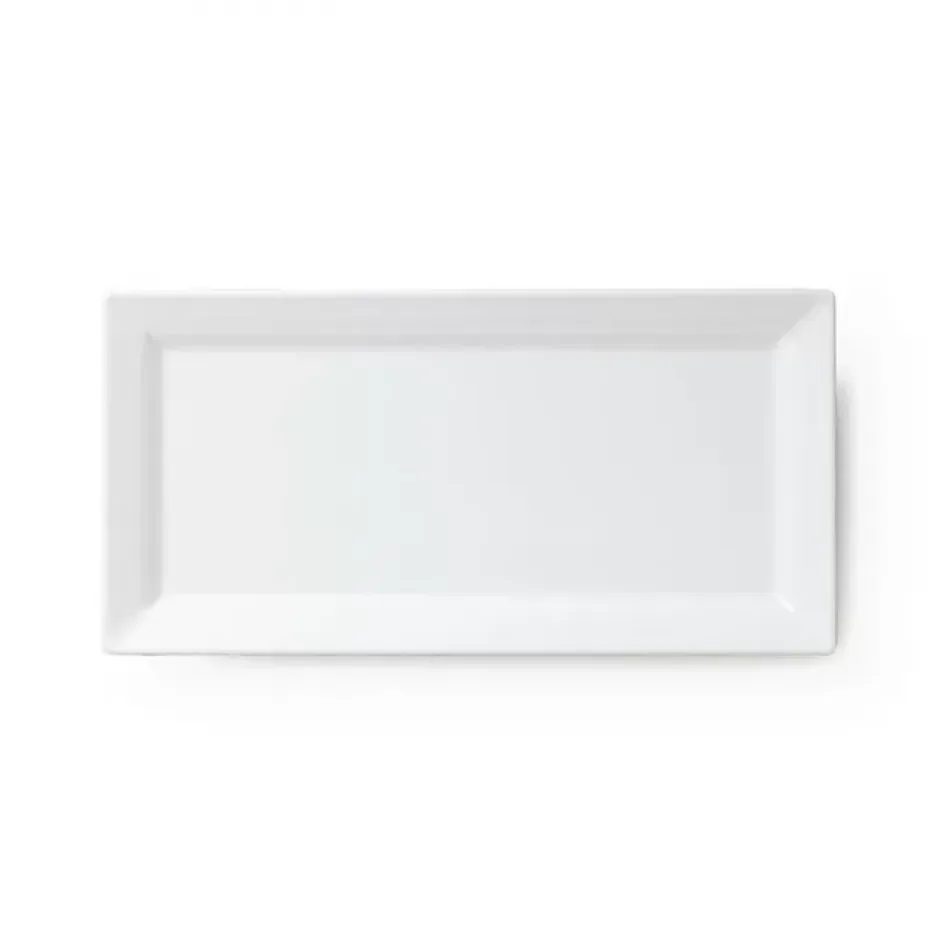 Diamond White Melamine 14" x 7" Sm Rect Platter