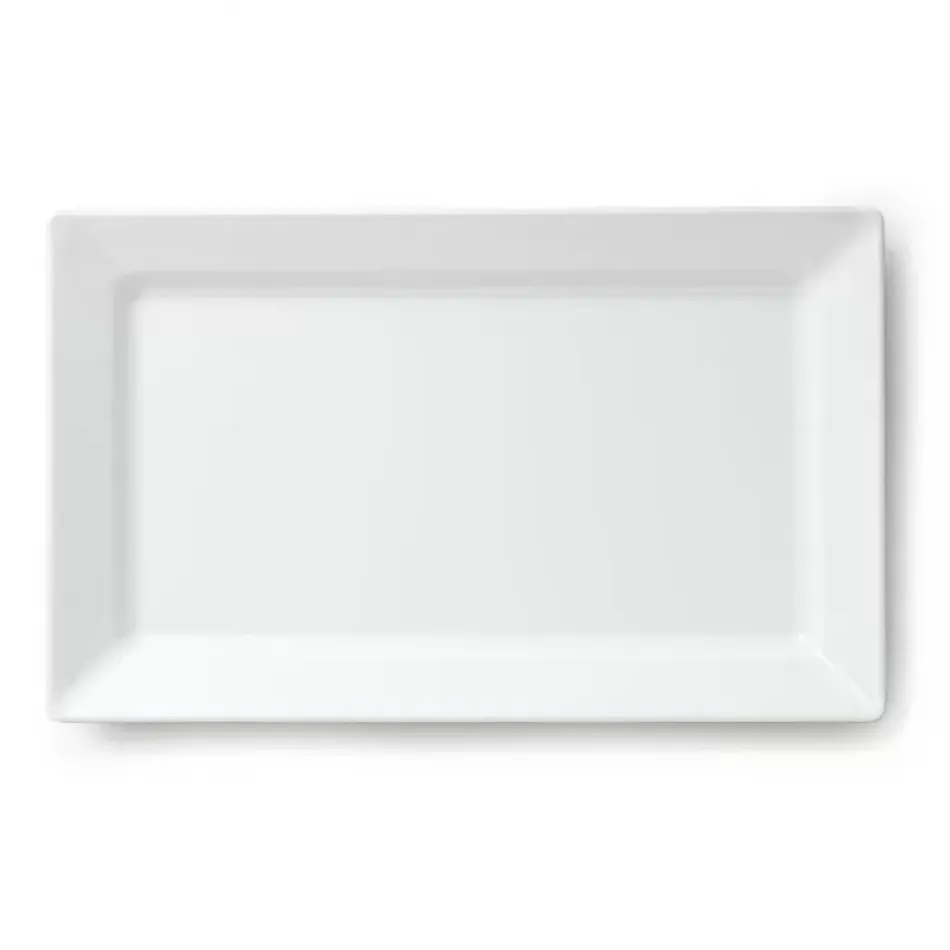 Diamond White Melamine 17.25" x 10.5" Lge Rect Platter