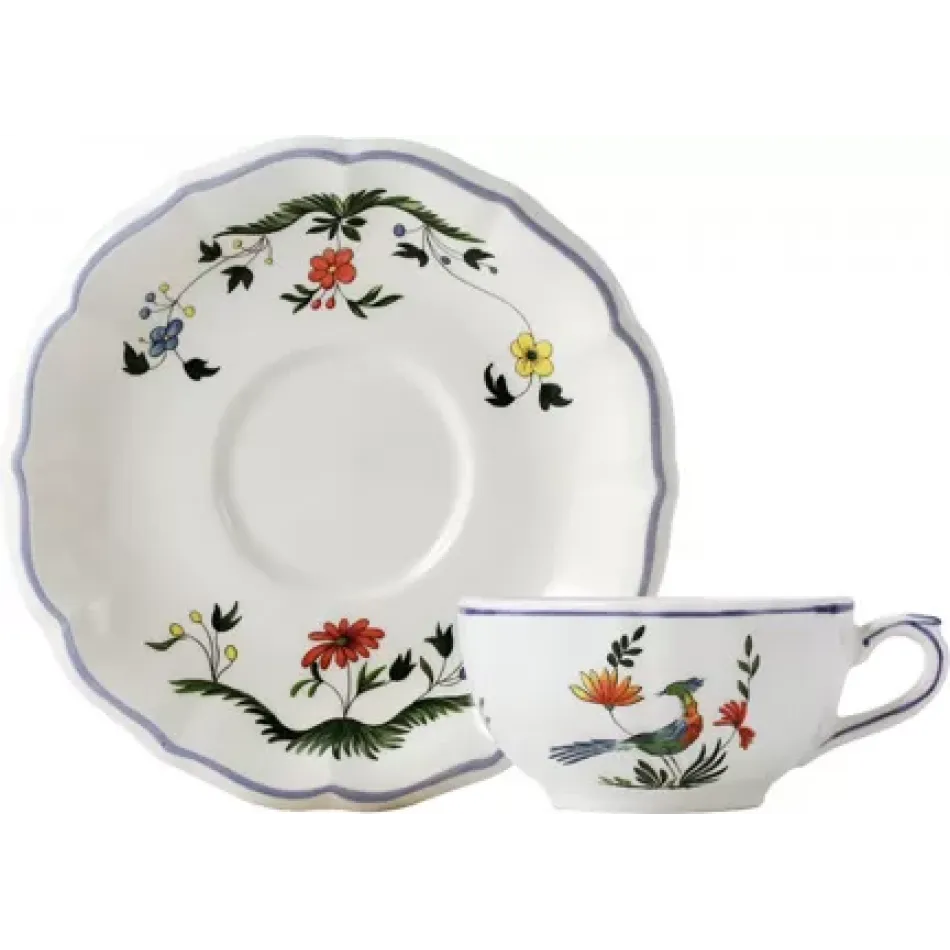 Oiseaux de Paradis Tea Saucer 6" Dia