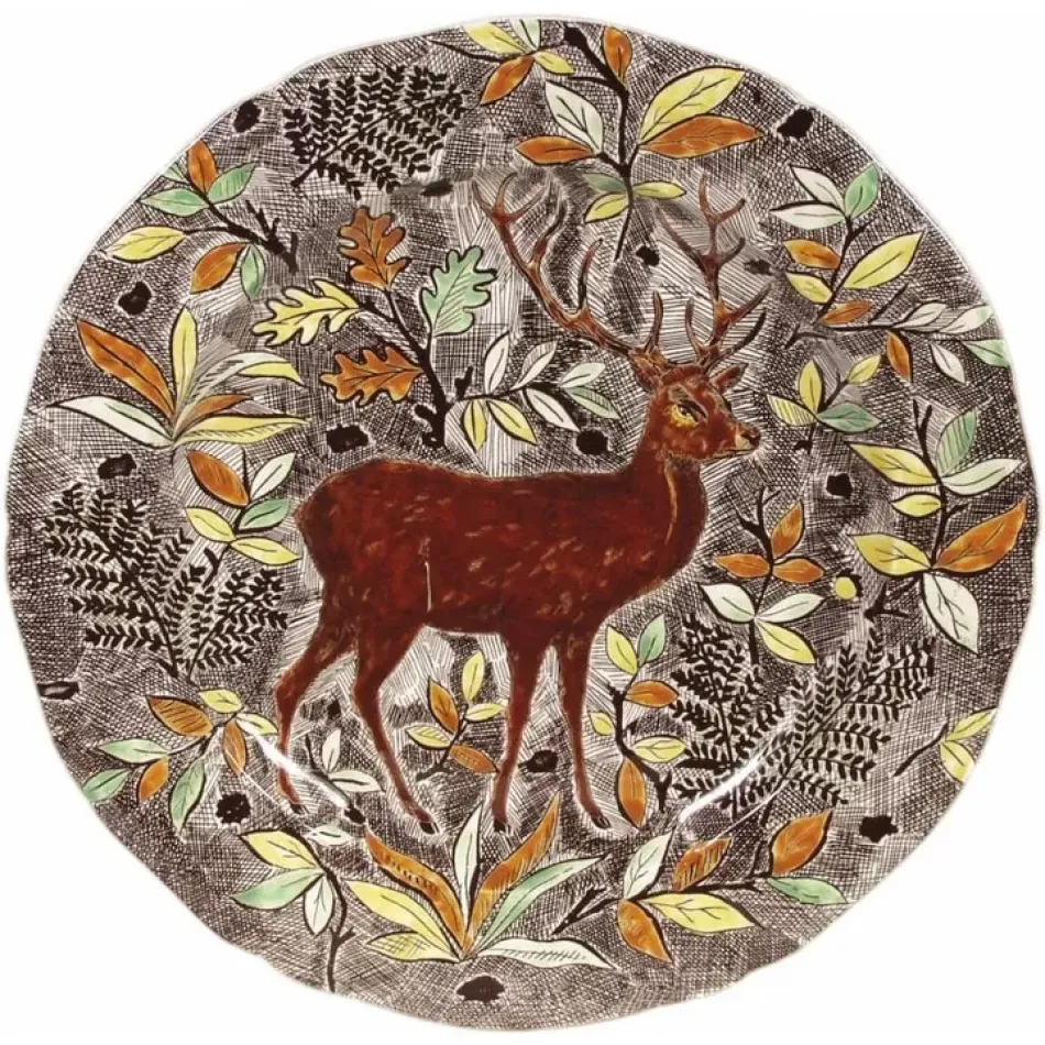Rambouillet Rd Flat Dish Stag 13 1/2" Dia