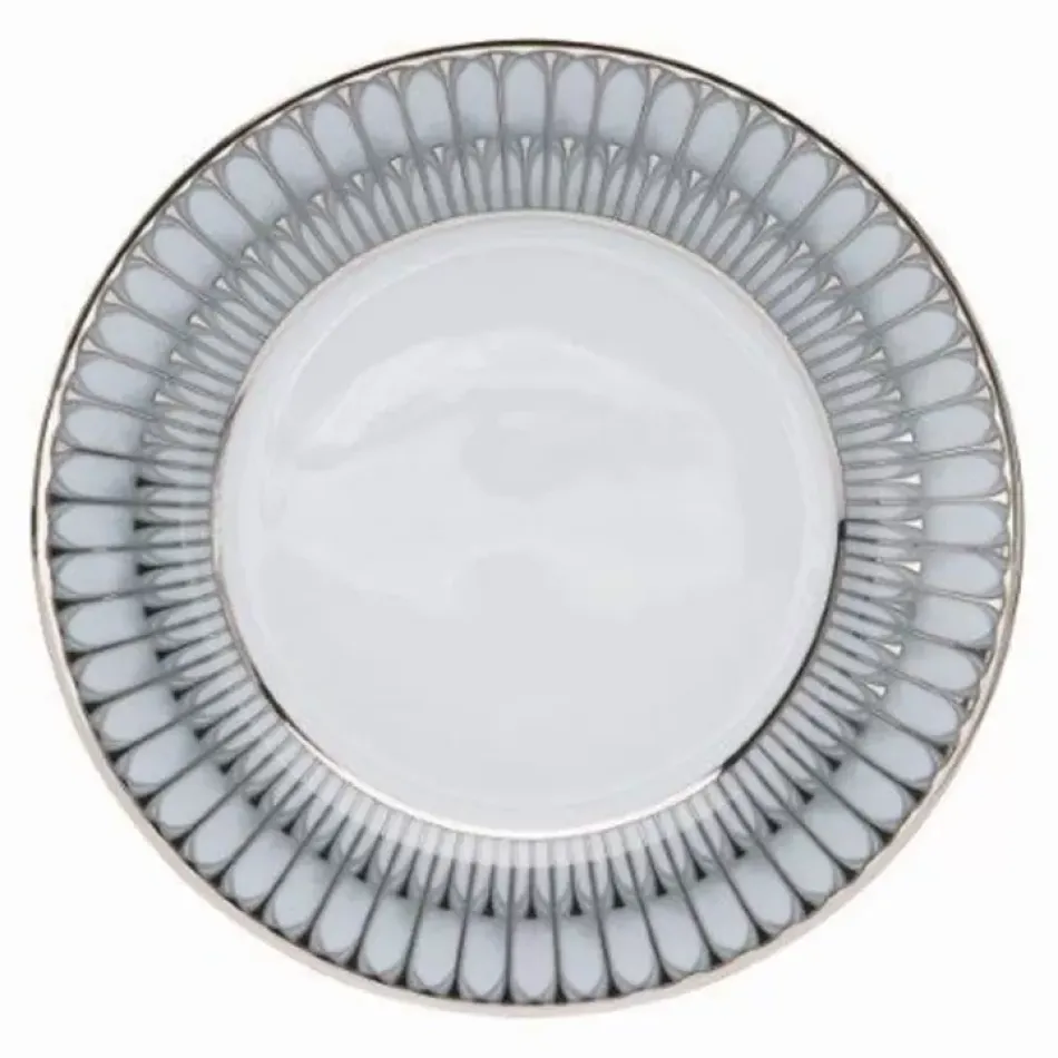 Arcades Grey/Shiny Platinum  Dessert Plate