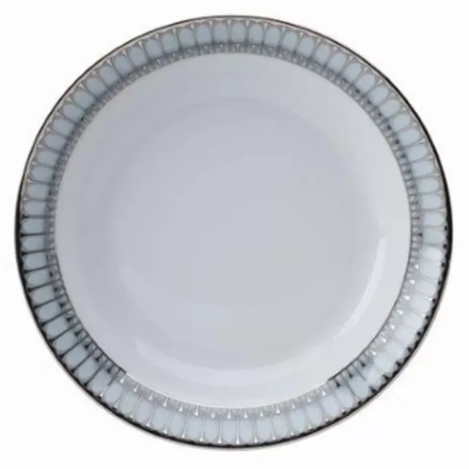 Arcades Grey/Shiny Platinum  Soup Cereal Plate