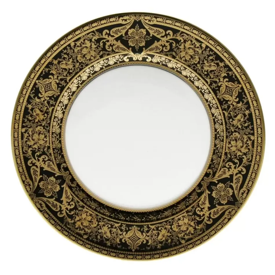 Matignon Black/Gold Dessert Plate 22 Cm (Special Order)