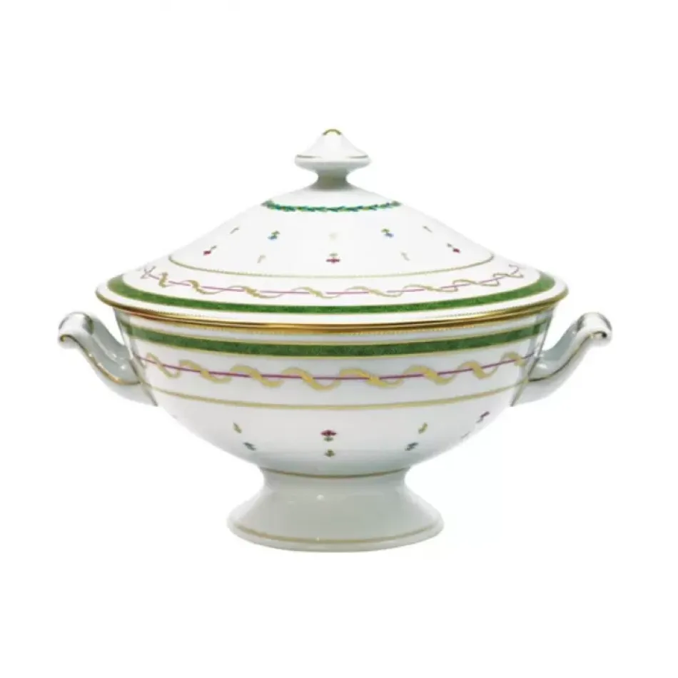 Vieux Paris Vert Green Soup Tureen 25.5 Cm 200 Cl (Special Order)