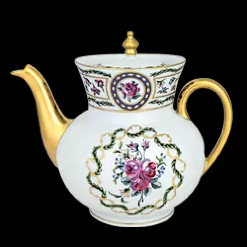 Louveciennes Green/Gold Teapot 120 Cl