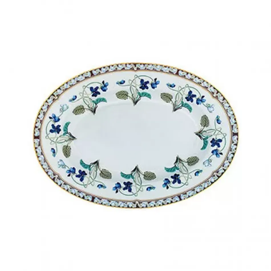 Imperatrice Eugenie Blue/Gold Pickle Dish 23 Cm