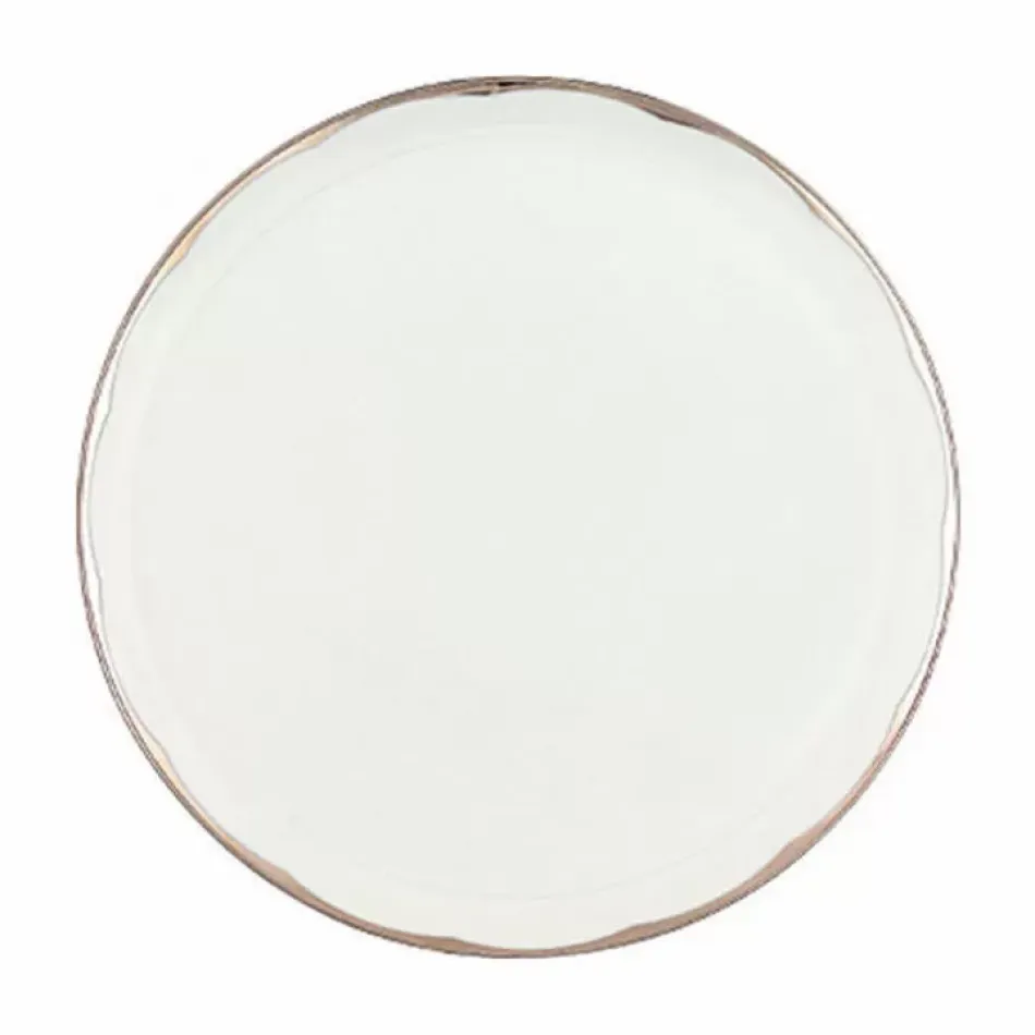 Barbara Barry Illusion Mint/Platinum Tart Platter 31.5 Cm