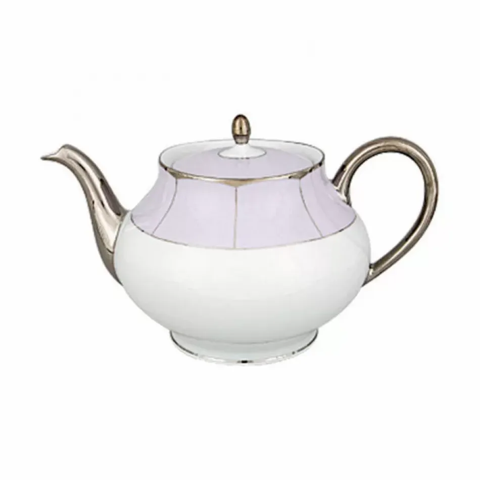 Barbara Barry Illusion Lavender/Platinum Round Teapot 120 Cl