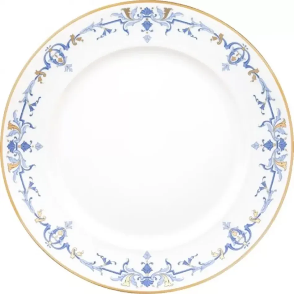 Ritz Marthe Blue/Gold Flat Dish 31.5 Cm