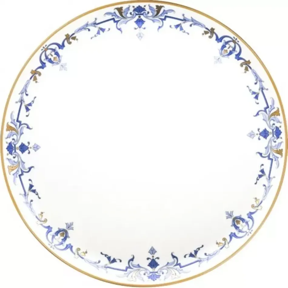 Ritz Marthe Blue/Gold Tart Platter 31.5 Cm