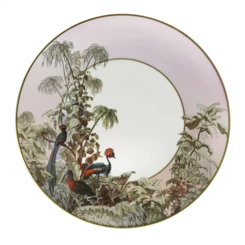 Zuber Le Bresil Mix/Gold Dessert Plate 22.5 Cm