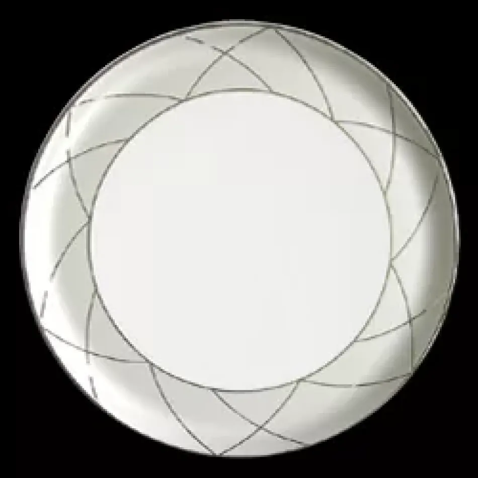 Clair de Lune Arcades Grey/Platinum Tart Platter 31.5 Cm