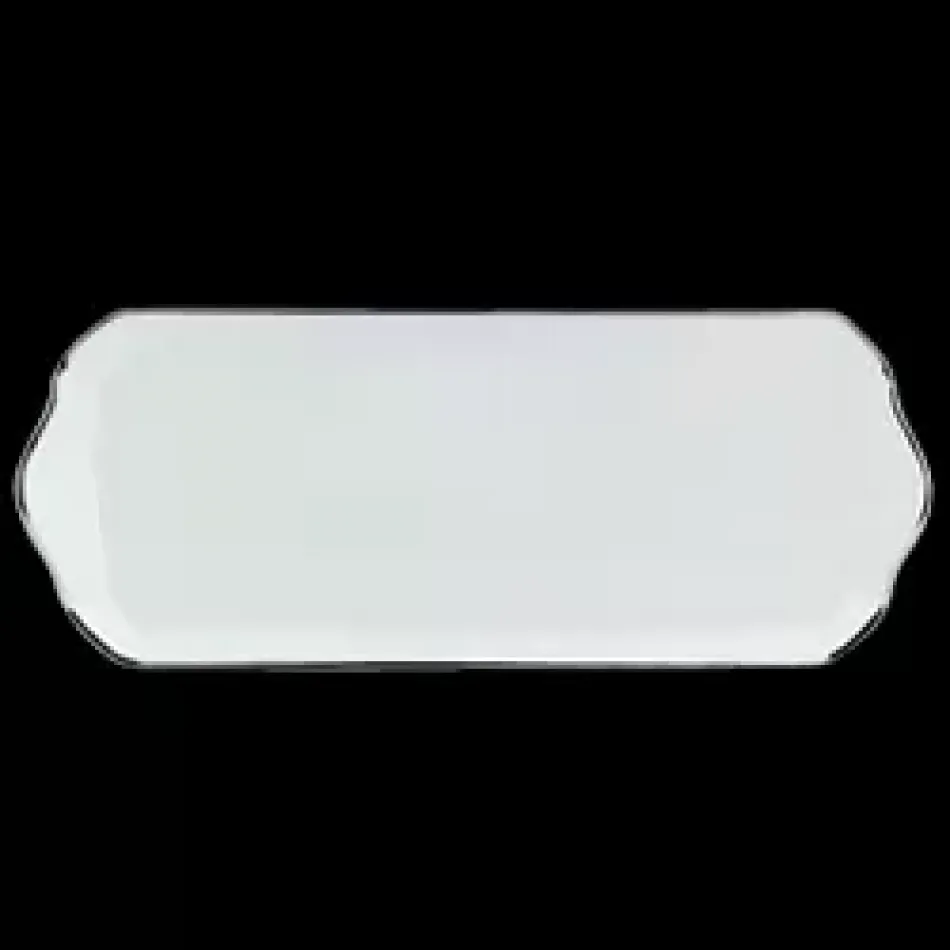 Orsay White/Platinum Tart Platter 31.5 Cm