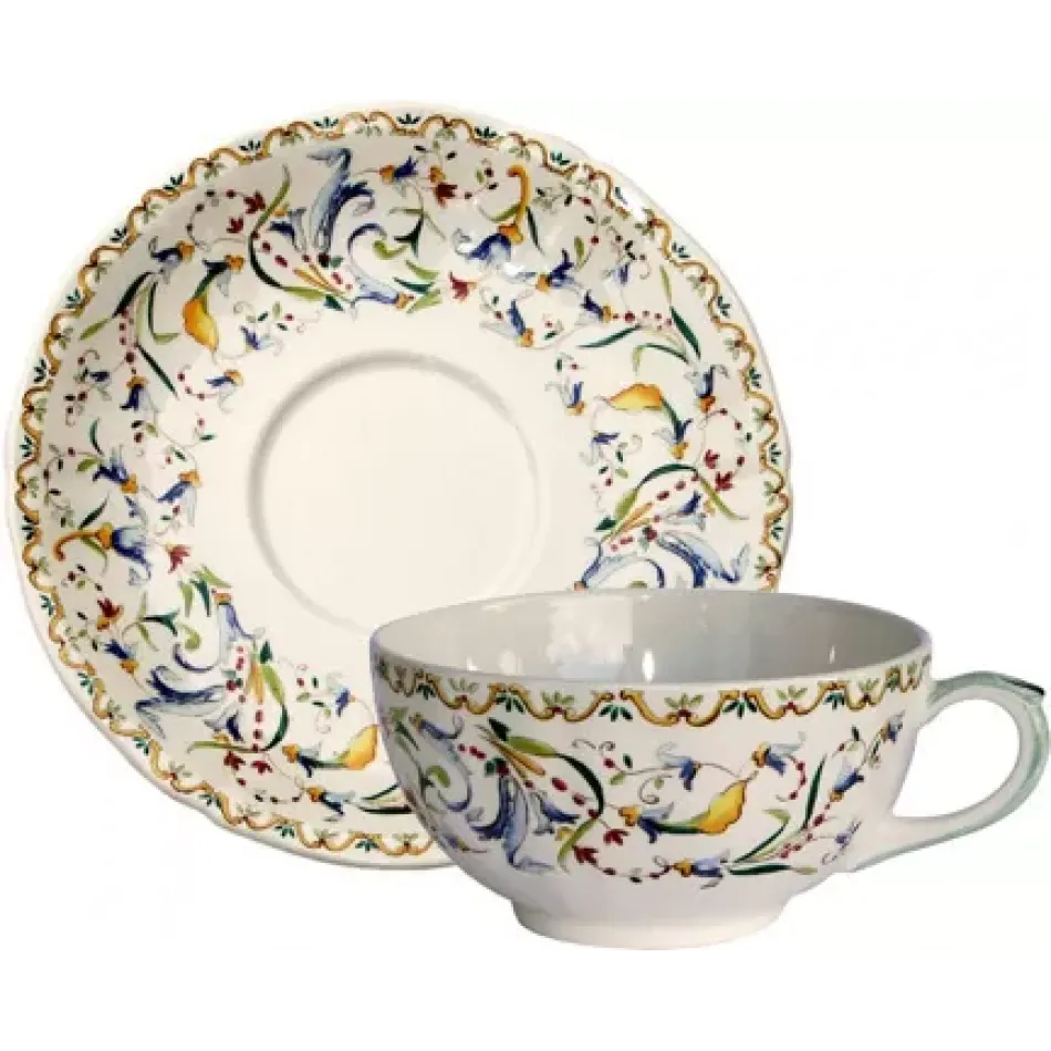 Toscana Set Of 2 Breakfast Cups & Saucers 7" Dia