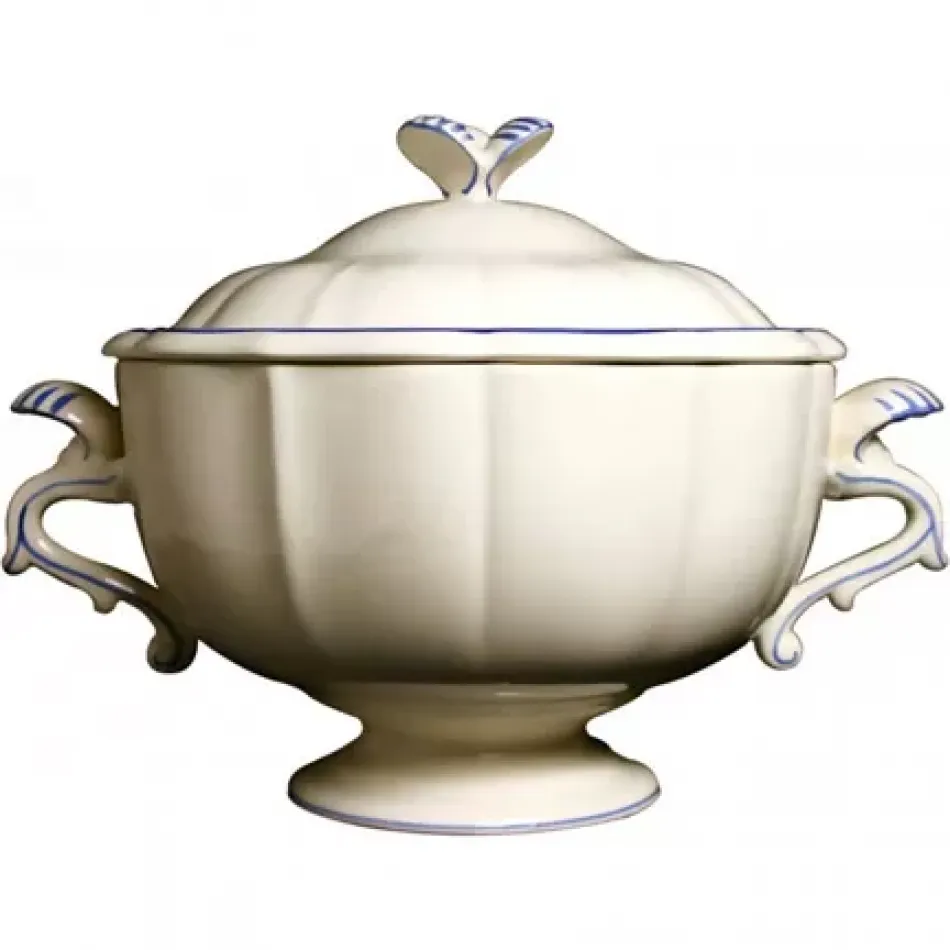 Filet Blue Soup Tureen 1 Gallon/135 Oz