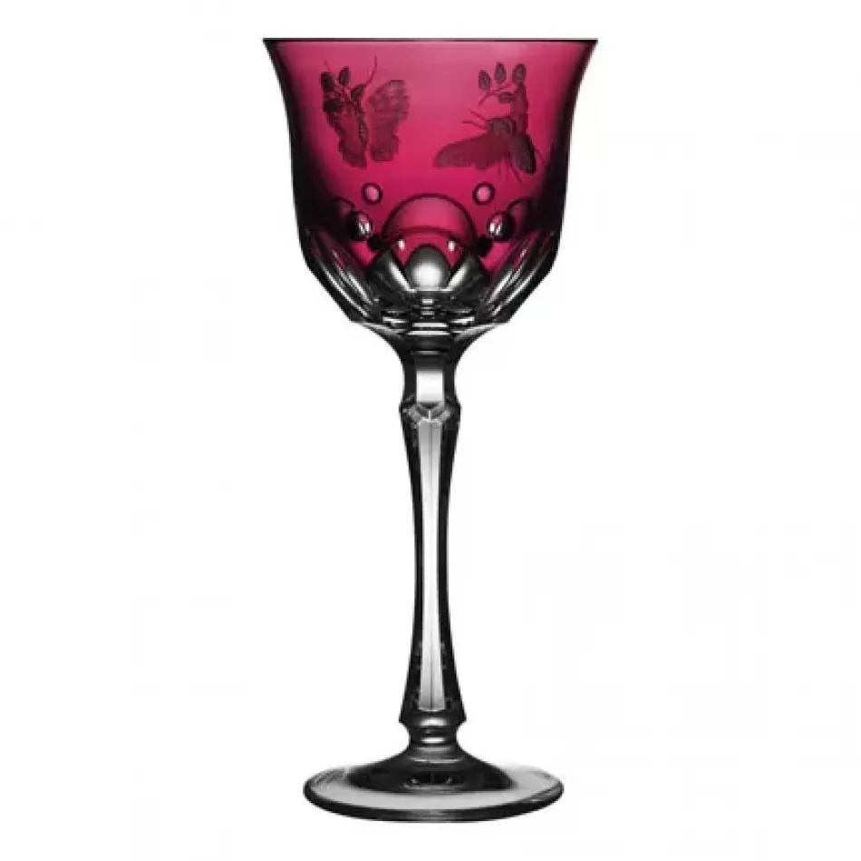 Springtime Raspberry Water Goblet