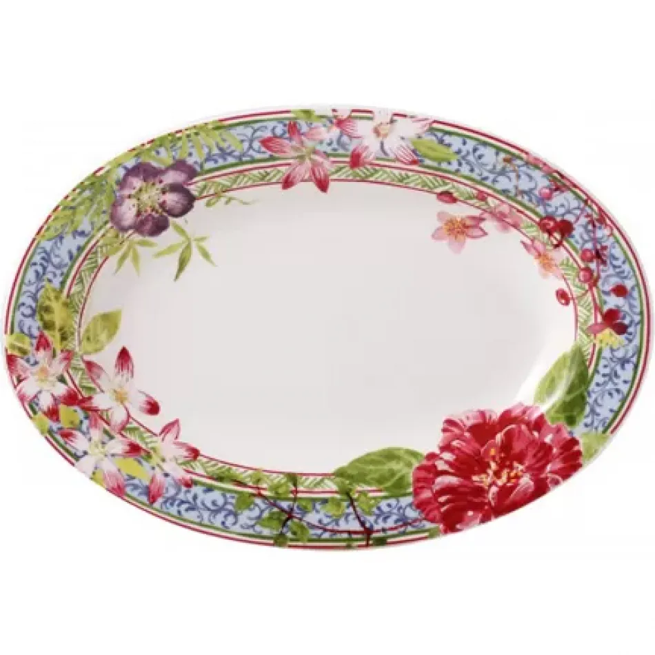 Millefleurs Pickle Dish 12" Dia