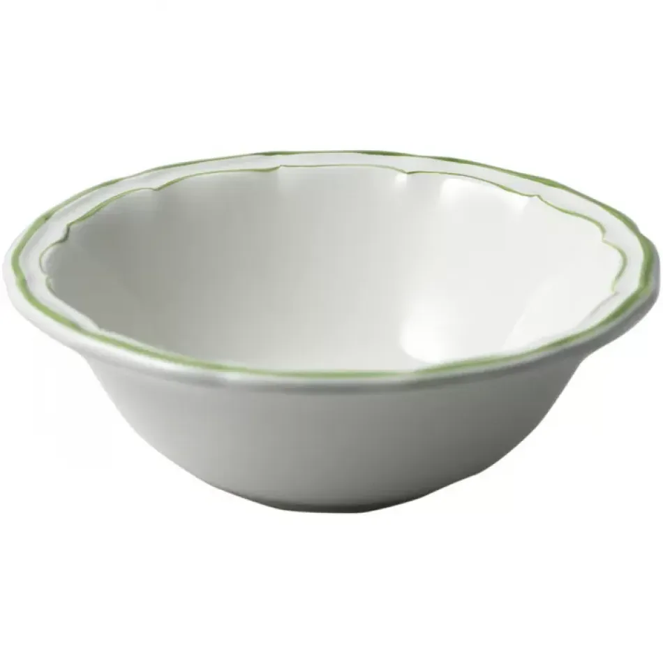 Filet Green Cereal Bowls XL 7" Dia - 10 Oz - H 2 1/2", Set of 2