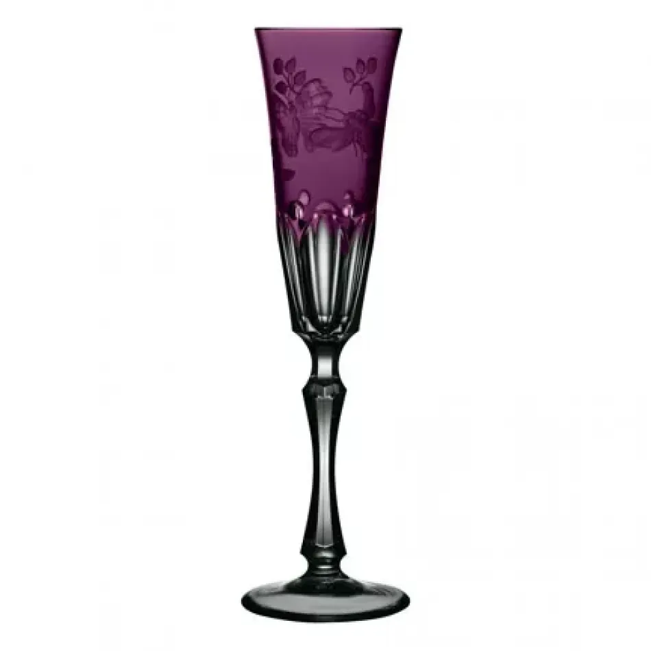 Springtime Amethyst Champagne Flute