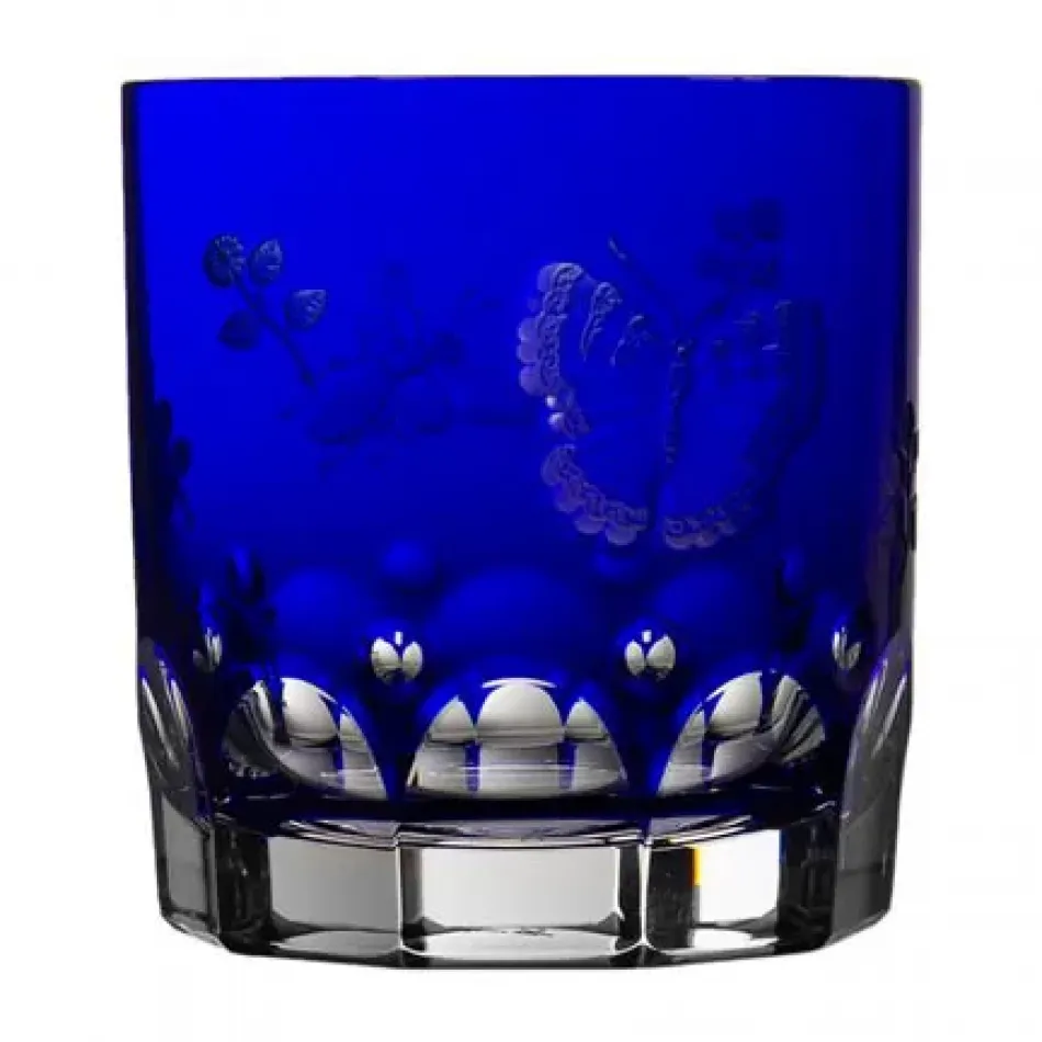 Springtime Cobalt Blue Double Old Fashioned