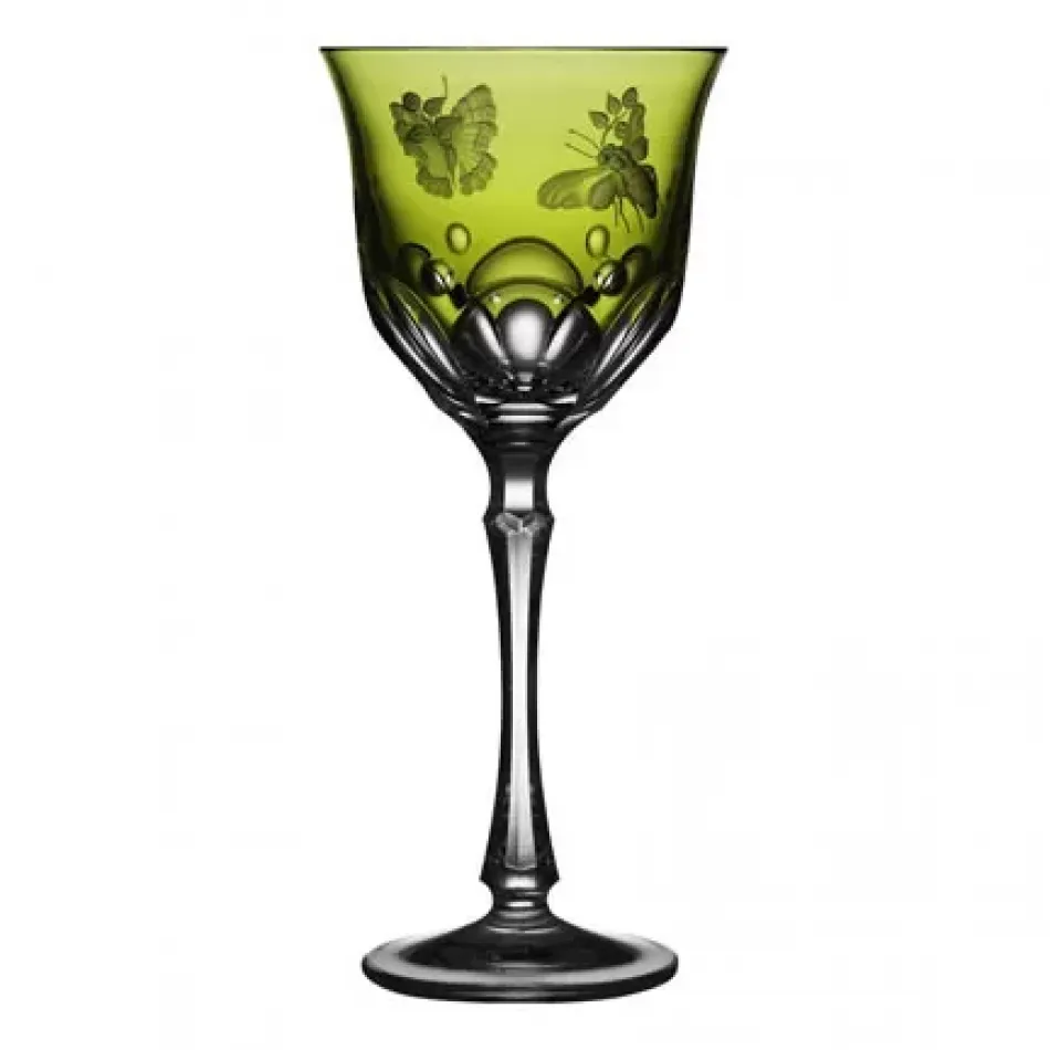 Springtime Yellow/Green Water Goblet