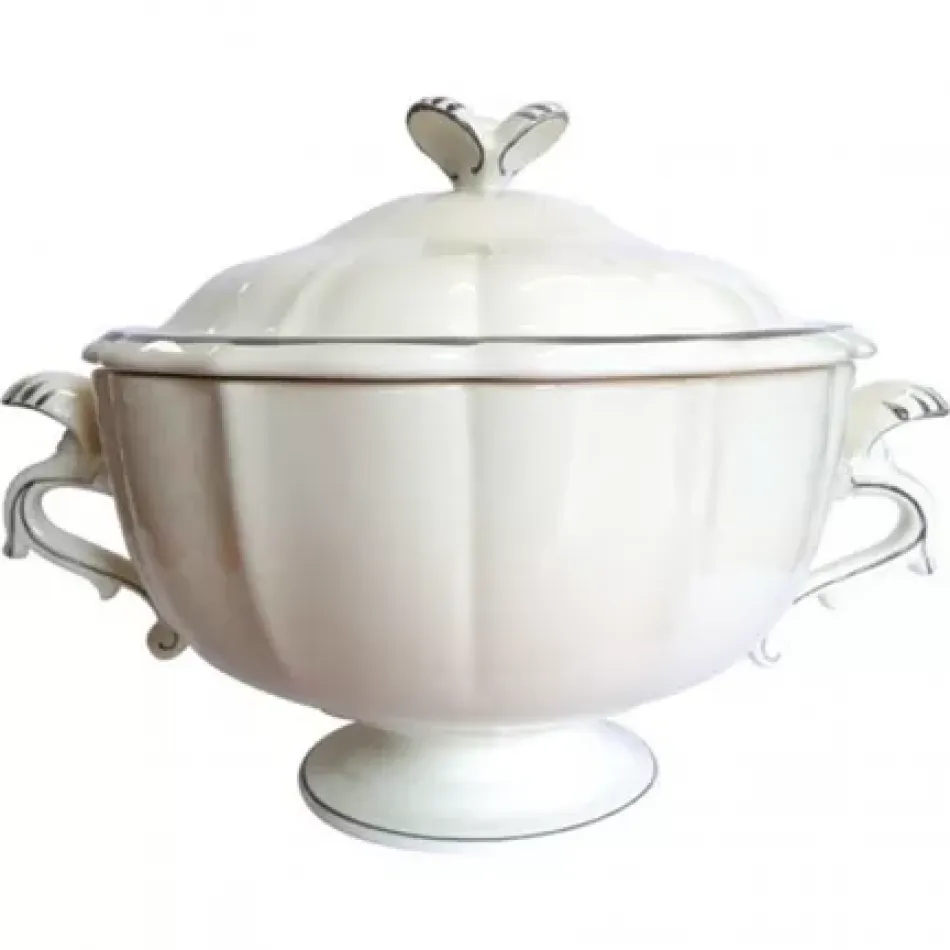 Filet Taupe Soup Tureen 1 Gallon/135 Oz