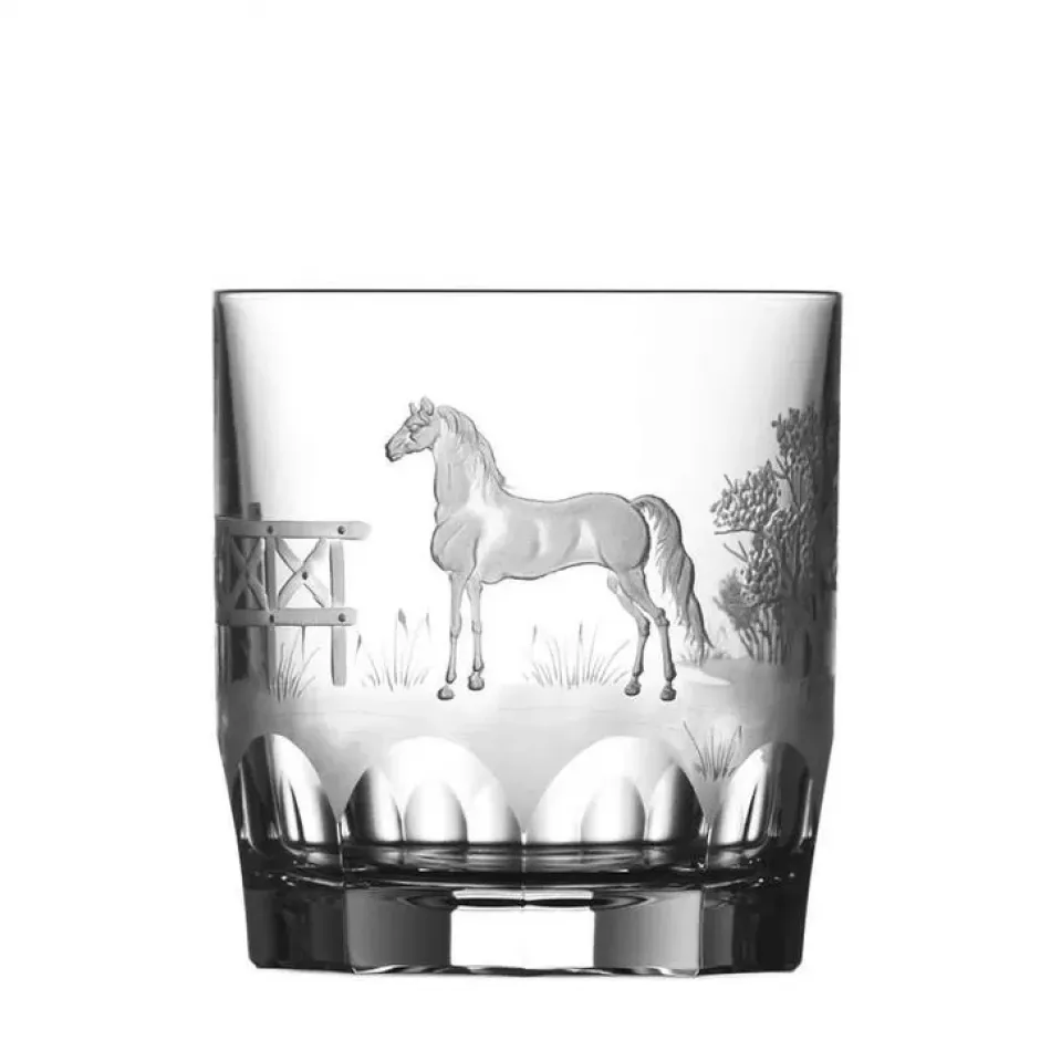 Run 4 Roses Morgan Horse Clear Double Old Fashioned