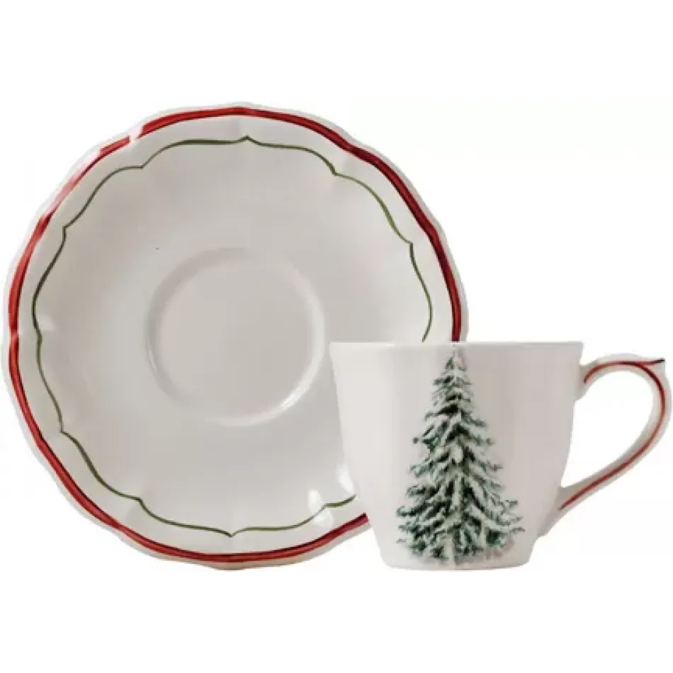 Filet Noel Tea Saucer 5 3/4" Dia