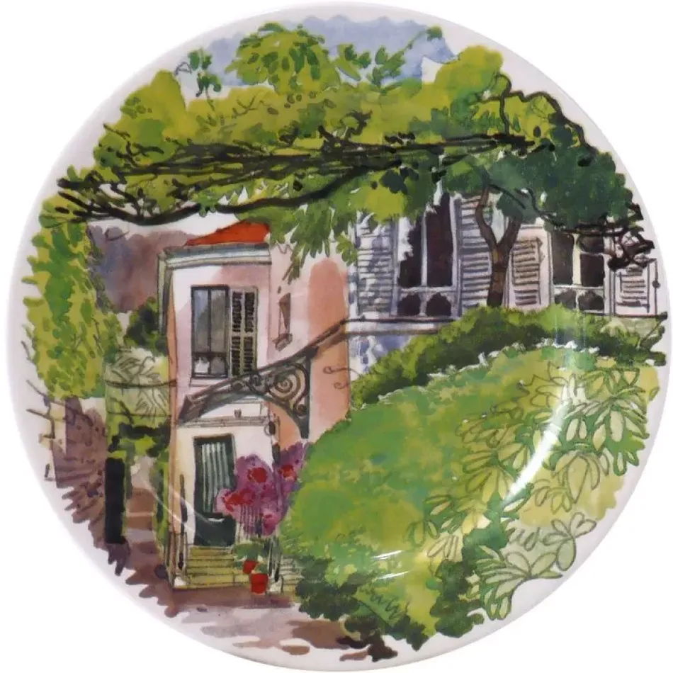 Paris A Giverny Set Of 2 Coasters 5 1/16" Dia