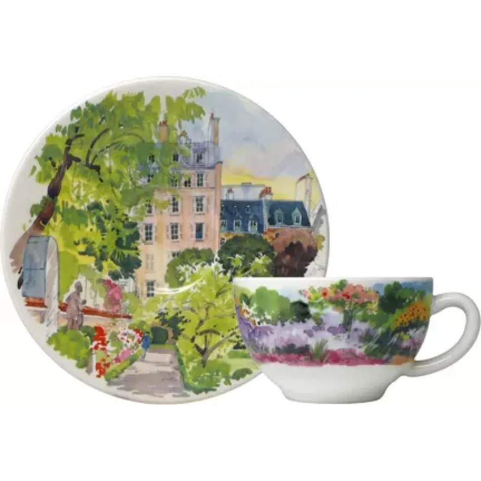 Paris A Giverny Tea Saucer 14 9/16" x 11 1/8"