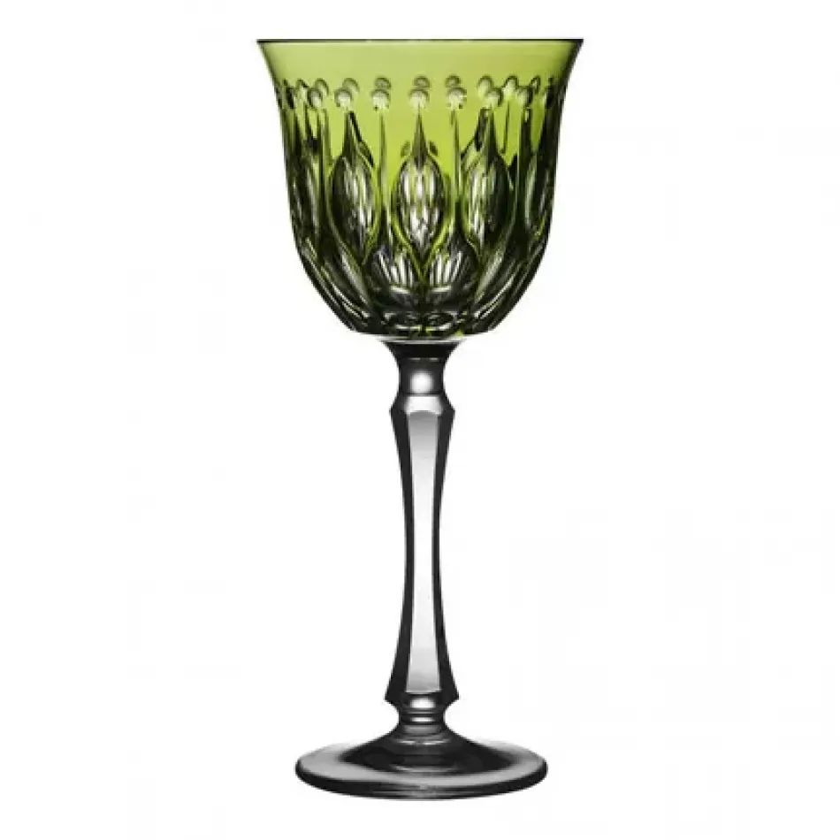 Renaissance Yellow/Green Water Goblet